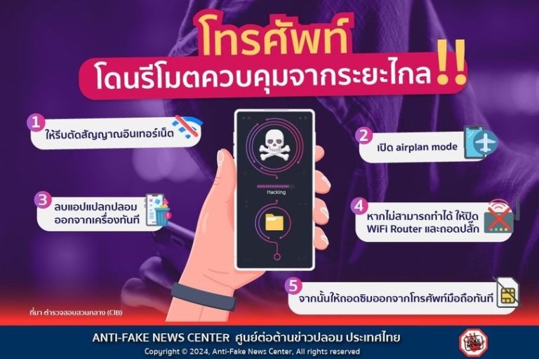 โทรศัพท์โดนรีโมตควบคุมจากระยะไกล!!